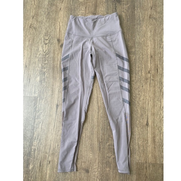 High rise purple mesh leggings - Picture 1 of 2